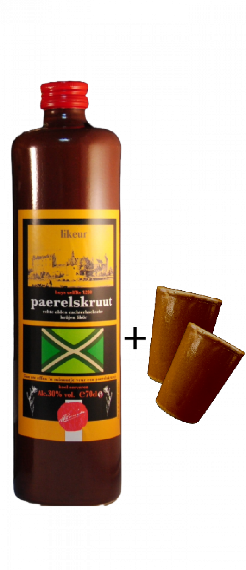 Paerelskruut Kruik 70 cl. + 2 gratis napjes